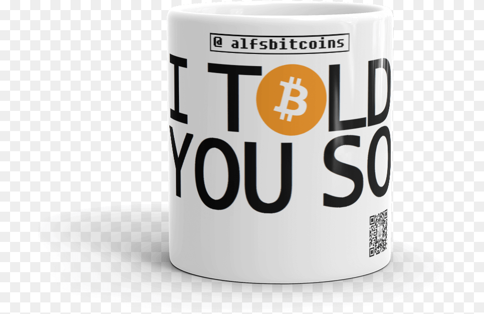 I Told You So Coffe Mug Bitcoin, Can, Tin, Beverage, Coffee Free Png Download