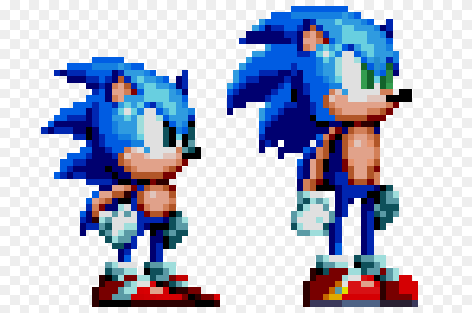 I Updated My Modern Sonic Spritenow He Looks Alot Better Then, Person Png Image