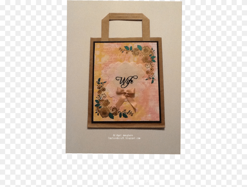 I Used One Of The Lace Border Stamps On This Bag Craft, Envelope, Greeting Card, Mail, Art Free Png Download