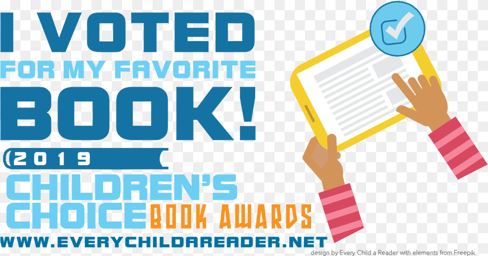 I Voted Badge Teen Children39s Choice Book Awards, Advertisement, Poster, Person, Reading Free Png
