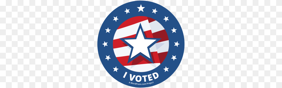 I Voted Sticker The Spectacled Bean, Symbol, Flag, Star Symbol Free Transparent Png