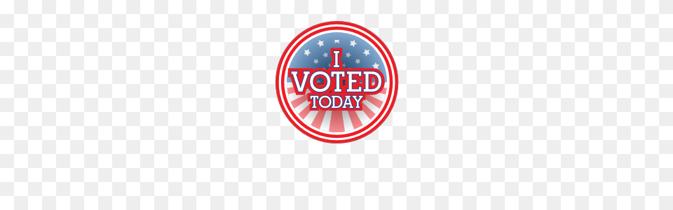 I Voted Today Flag Circle Stickers, Logo Png Image