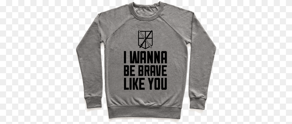 I Wanna Be Brave Like You Pullover Sword Art Online Shirts, Clothing, Hoodie, Knitwear, Long Sleeve Free Transparent Png