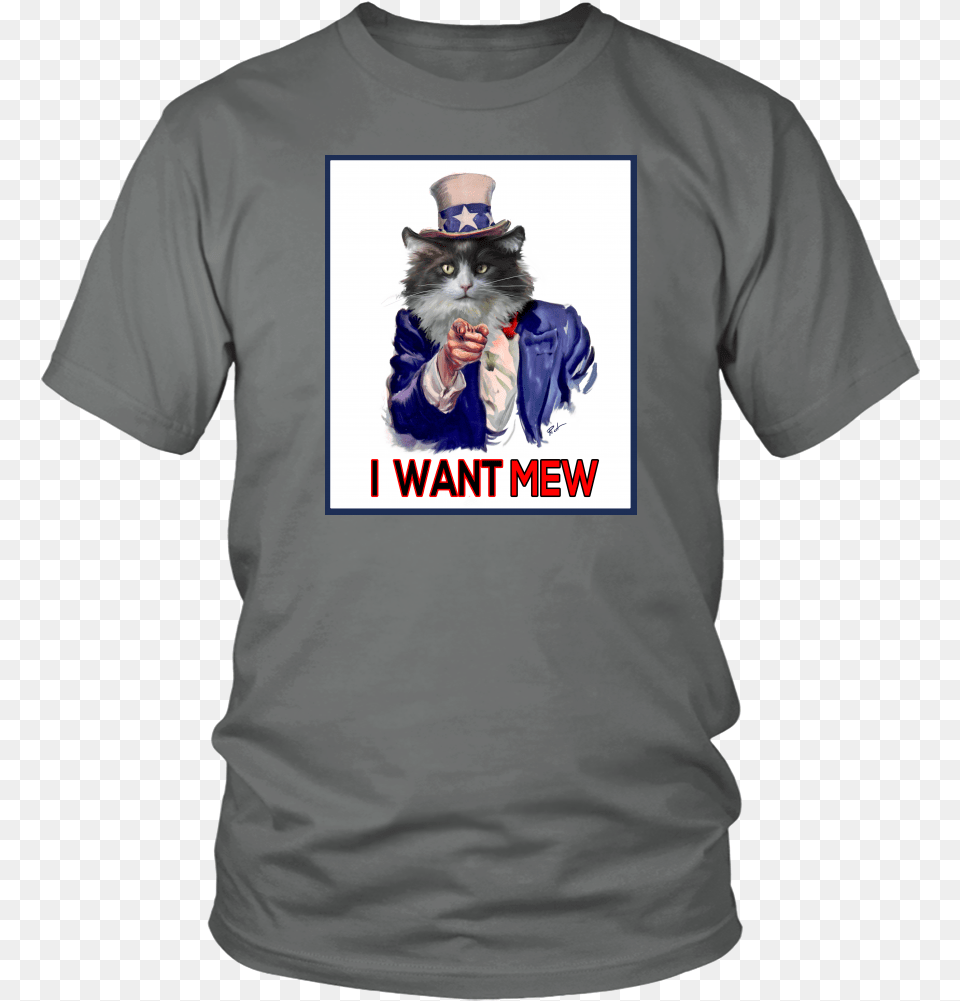 I Want Mew Unisex Tee, Clothing, T-shirt, Animal, Cat Free Png Download