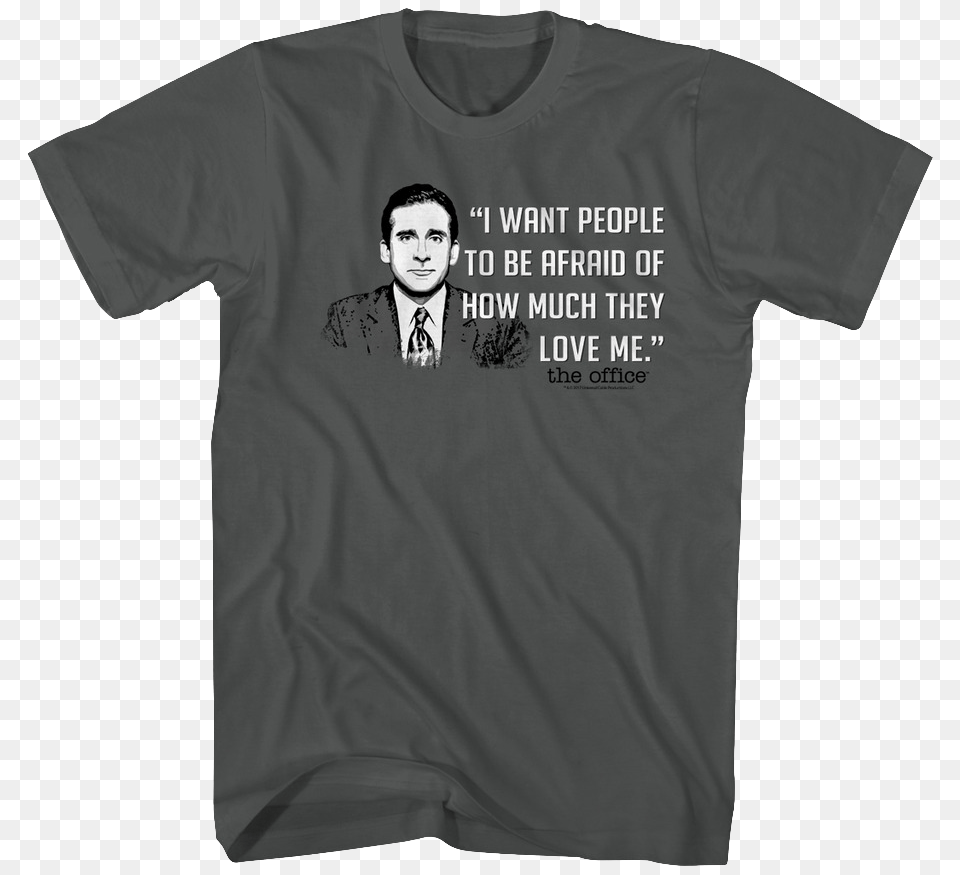 I Want People To Be Afra Office T Shirts, T-shirt, Clothing, Shirt, Person Png Image