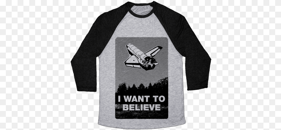 I Want To Believe Baseball Tee Yoi Pork Cutlet Bowl, Clothing, T-shirt, Shirt, Vehicle Free Png Download