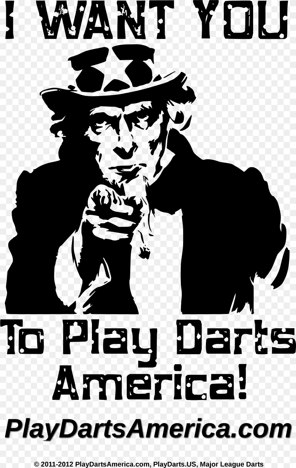 I Want You To Play Darts America, Gray Png Image
