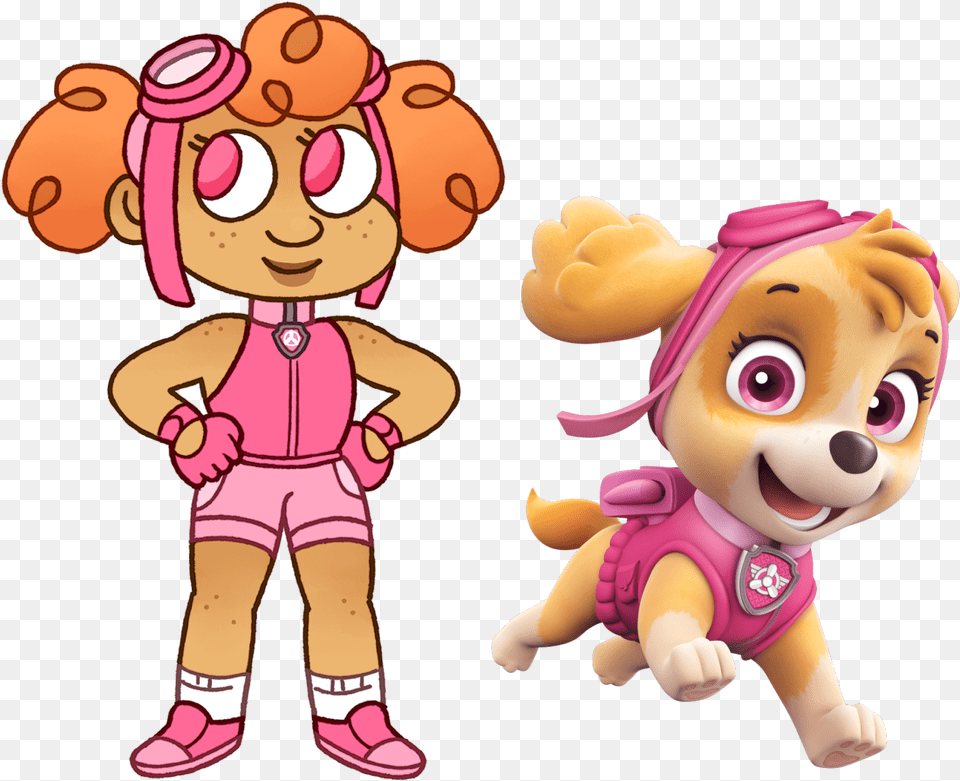 I Wanted To Draw Skye From Paw Patrol As A Human Paw Patrol Skye Human, Toy, Baby, Person, Face Png