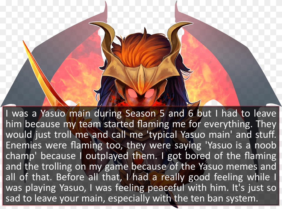I Was A Yasuo Main During Season 5 And 6 But I Had Flaming, Book, Comics, Publication, Baby Free Png Download