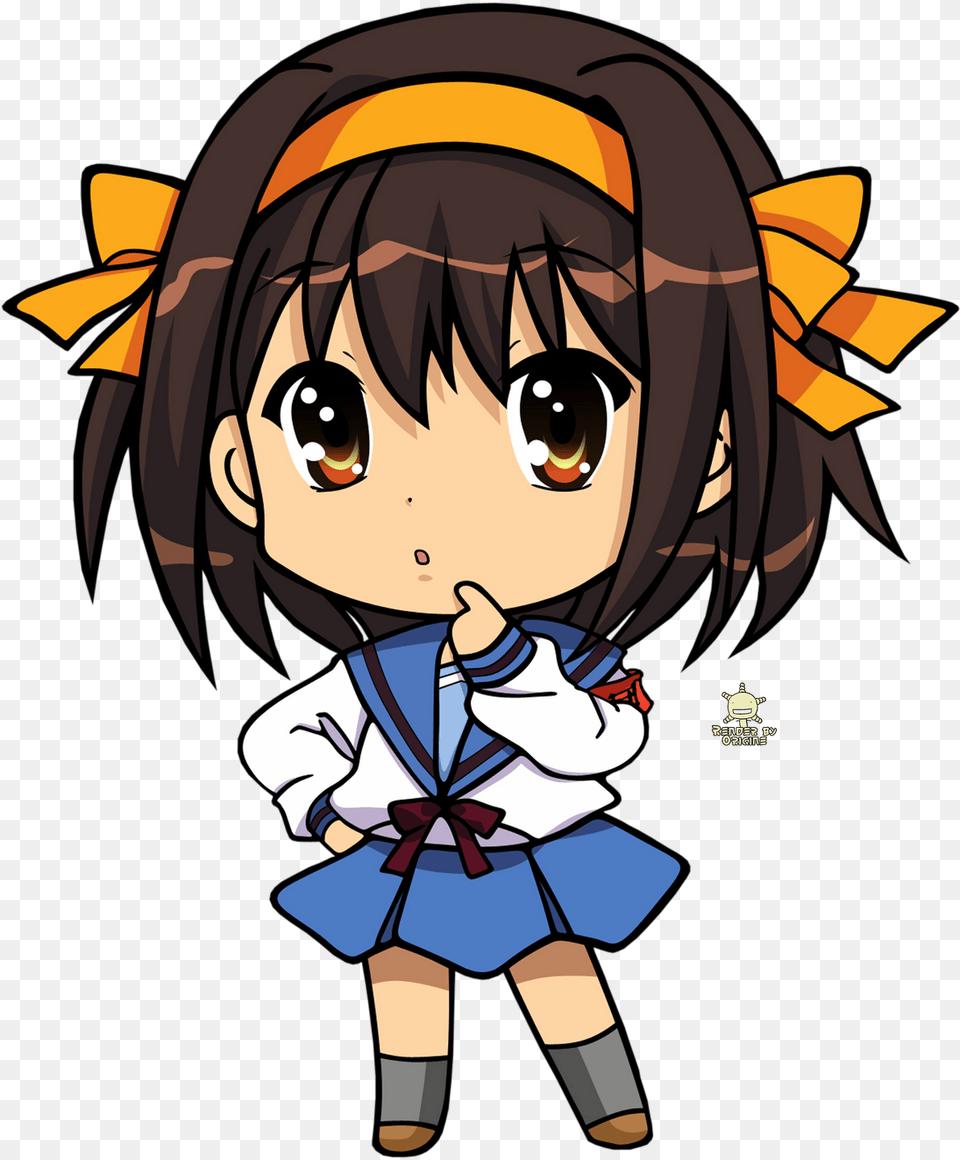I Was Thinking Of Doing A Haruhi Suzumiya Love Is War Chibi Anime, Book, Comics, Publication, Baby Free Png Download