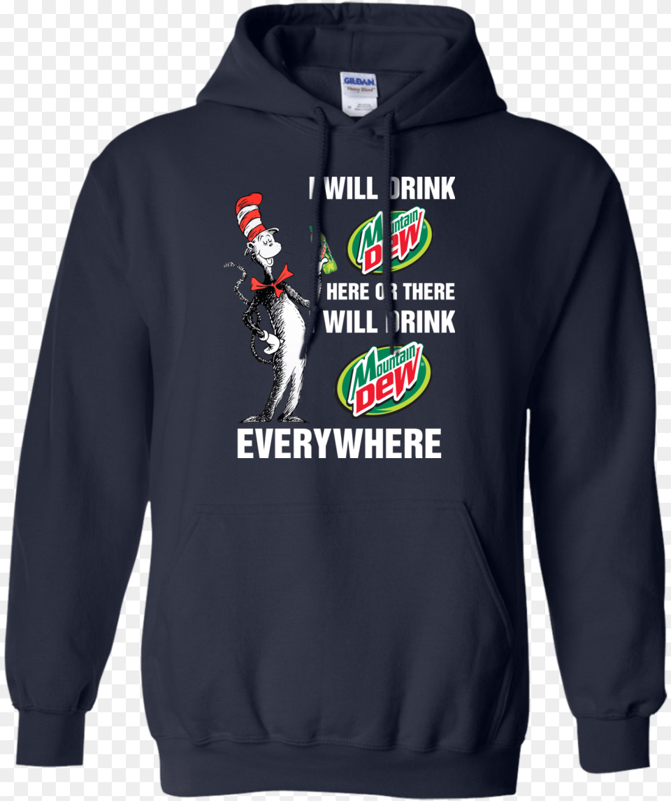 I Will Drink Mountain Dew Here Or There I Will Drink Stranger Things X Adidas, Knitwear, Clothing, Sweatshirt, Hoodie Png Image