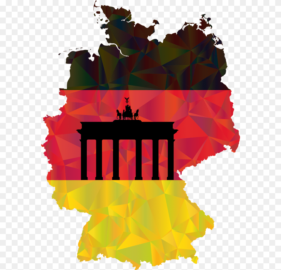 I Will Send A Postcard From Germany German Flag With Brandenburg Gate, Art, Architecture, Building, Pillar Free Png Download