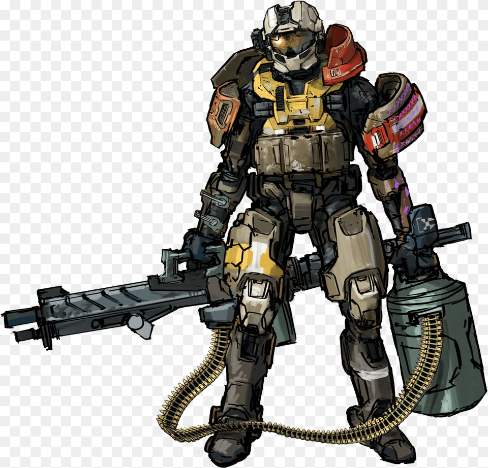 I Wish Were In Halo Halo Spartan Concept Art, Adult, Male, Man, Person Free Transparent Png