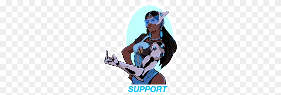 I Won One With Symmetra, Adult, Book, Comics, Female Free Png Download