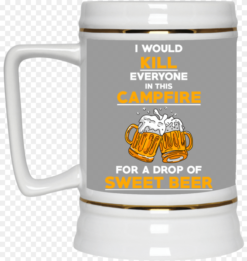 I Would Kill Everyone In This Campfire Camping Beer Mugs Nfl Eagles Mickey Mouse Football Beer Stein, Cup Png Image