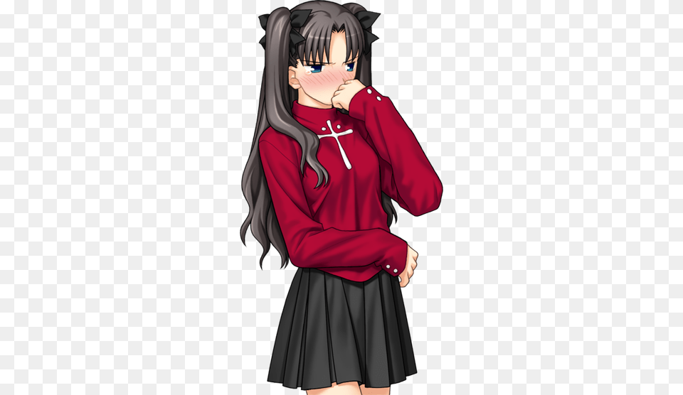 I Wouldn39t Even Know Where To Start Rin Tohsaka Fond Transparent, Adult, Book, Comics, Female Free Png