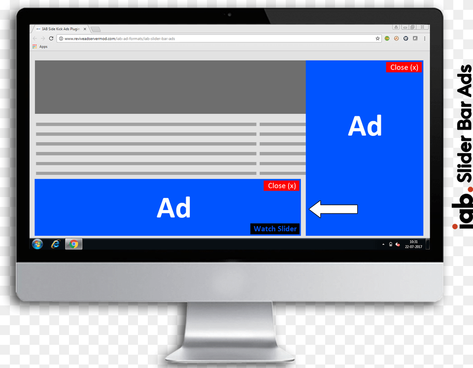 Iab Slider Bar Ad Computer Monitor, Computer Hardware, Electronics, Hardware, Screen Png Image