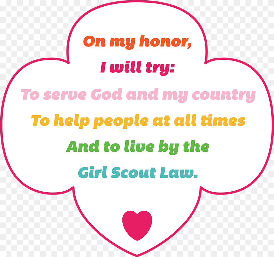 Iag Trefoil Law Daisy Girl Scout Trefoil Name Tag, Text Free Png Download