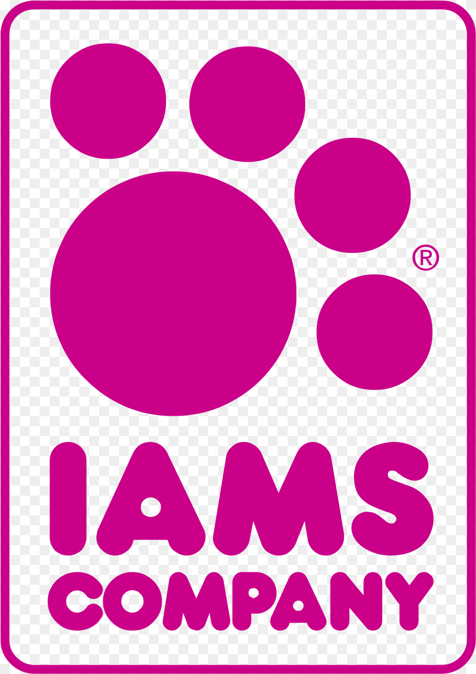 Iams Logo Transparent Logo With Pink Paw, Purple Png