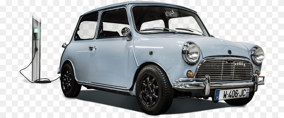 Ian Motion Electrical New Life For Your Old Car Mini Austin Electrique, Transportation, Vehicle, Machine, Spoke Png Image