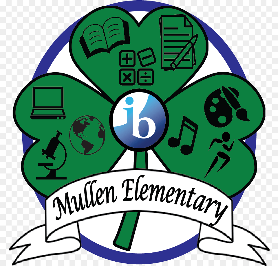 Ib Pyp Mullens Elementary School Logo, Recycling Symbol, Symbol Png