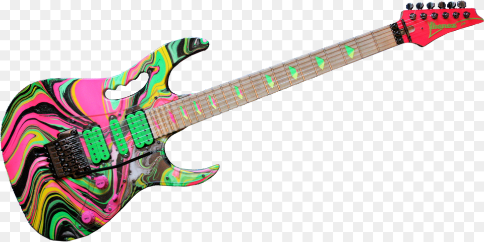 Ibanez Jem Swirl Pink, Guitar, Musical Instrument, Electric Guitar, Bass Guitar Png