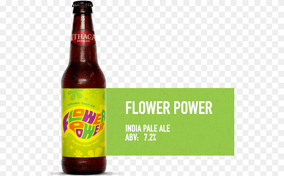 Ibc Beer Flavors Flowerpower Ithaca Enigmo Kolsch, Alcohol, Beer Bottle, Beverage, Bottle Png