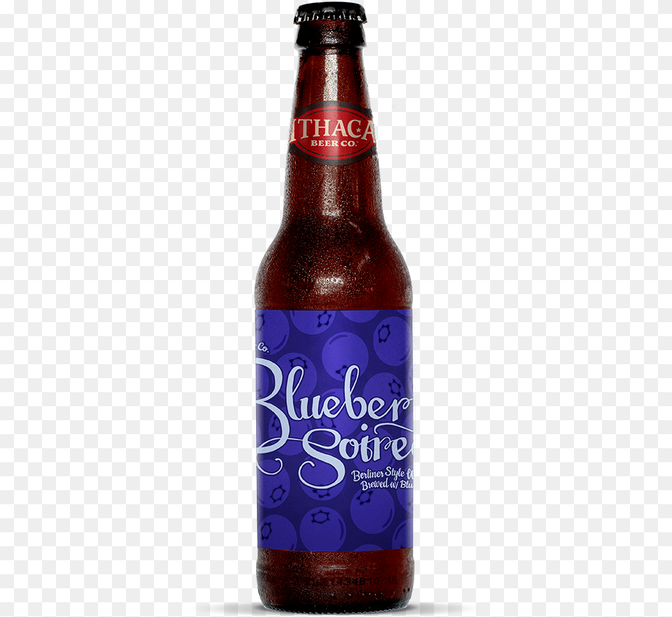 Ibc Blueberrysoiree Bottle Web Ithaca Beer, Alcohol, Beer Bottle, Beverage, Liquor Free Png