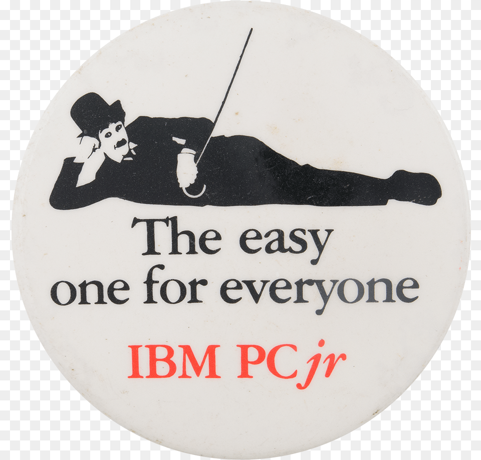 Ibm Easy One For Everyone Advertising Button Museum Label, Baby, Person, Logo, Face Free Transparent Png