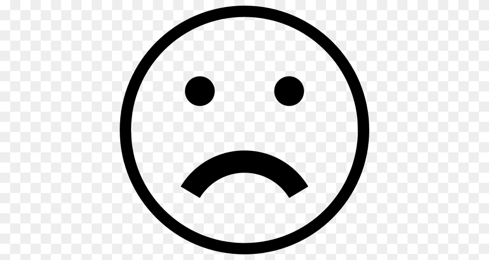 Ic Emoji Sad Details Icon With And Vector Format For, Gray Png Image