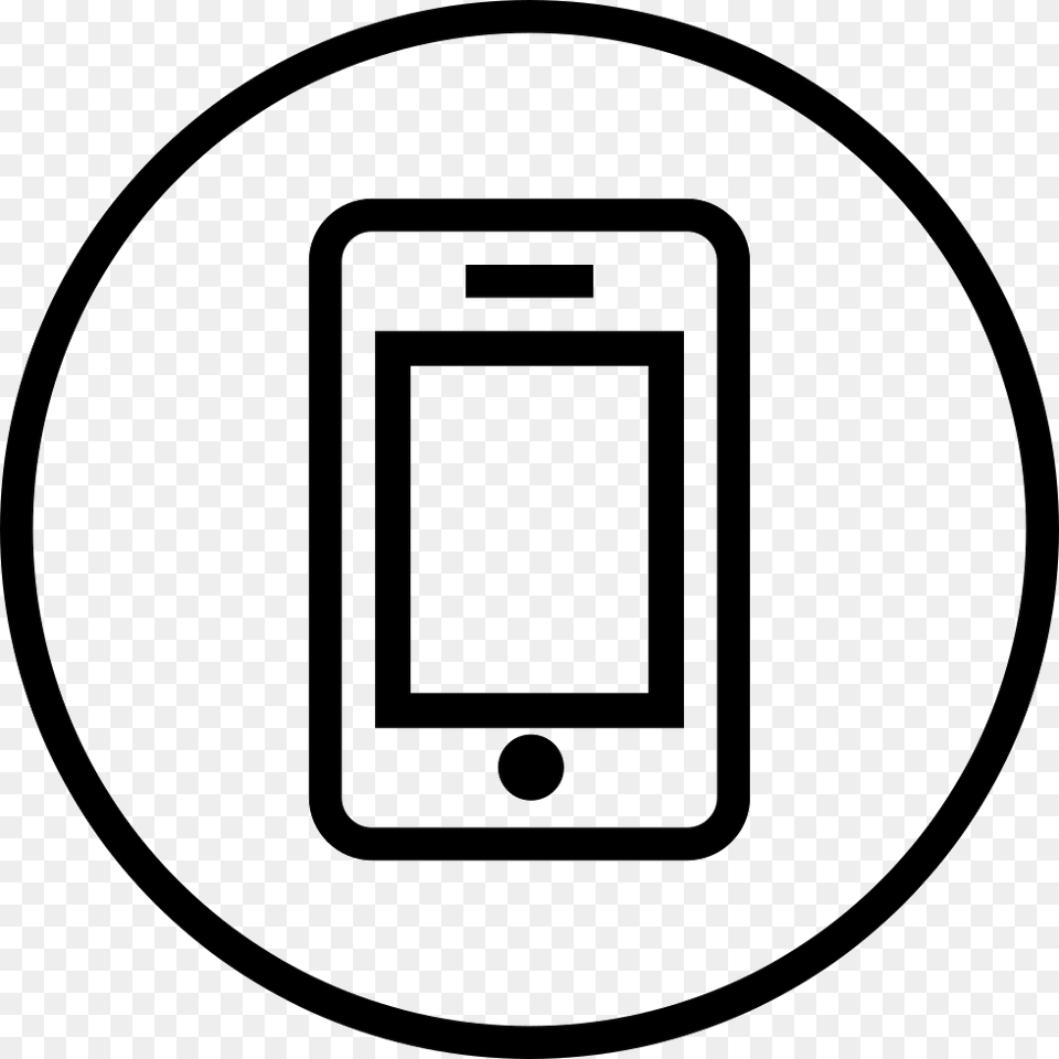 Ic Iphone Outline User Smartphone Icon, Electrical Device, Switch Free Png