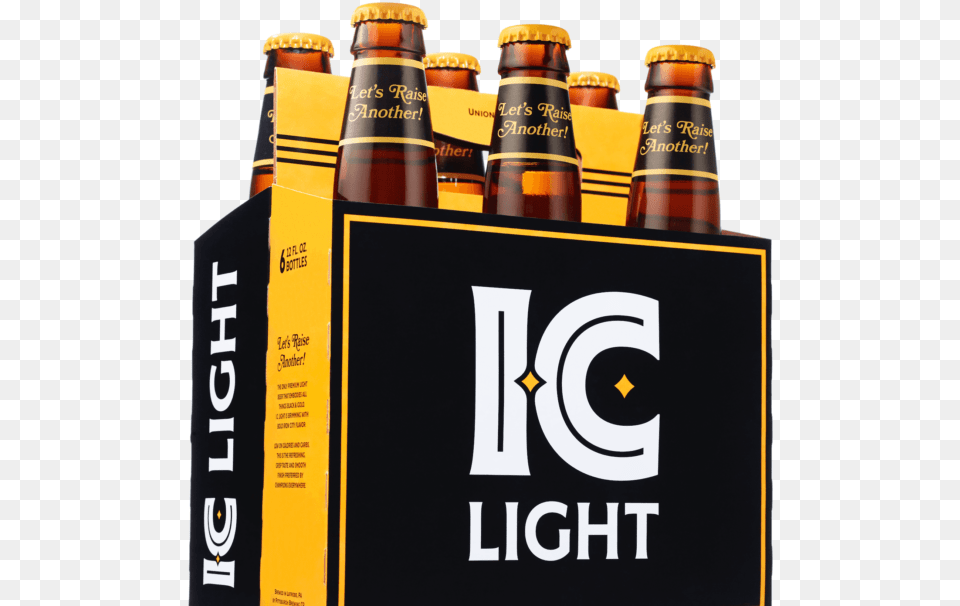 Ic Light Beer, Alcohol, Beer Bottle, Beverage, Bottle Free Png