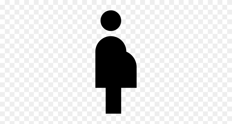 Ic Pregnant Woman Icon, Gray Png