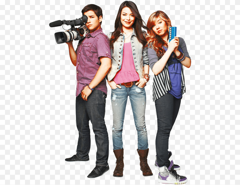 Icarly Carly Sam Freddie Icarly Carly Sam And Freddie, Clothing, Pants, Photography, Boy Free Png