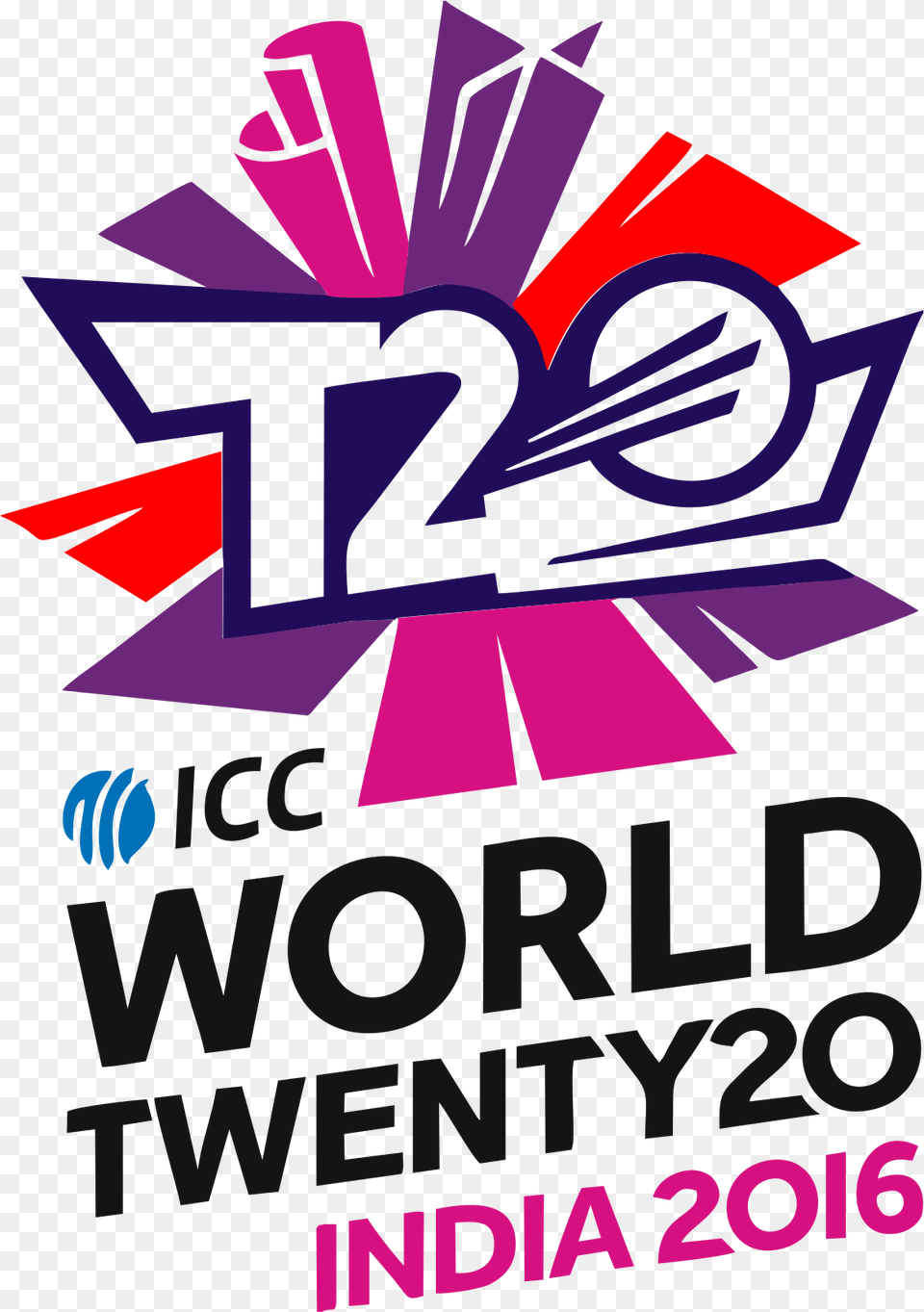 Icc World T20 Logo, Advertisement, Poster, Purple, Art Png Image