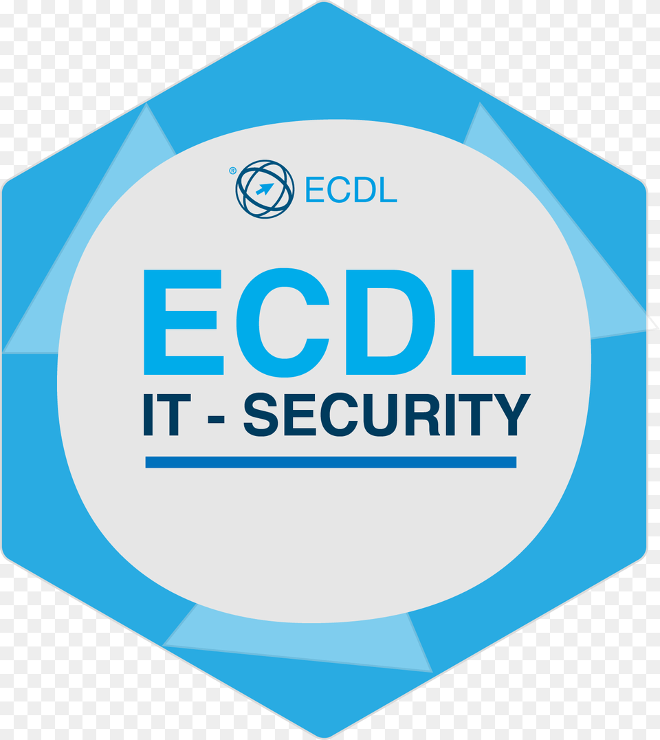 Icdl It Security Logo Certificazione Ecdl, Badge, Symbol, Disk Free Png Download