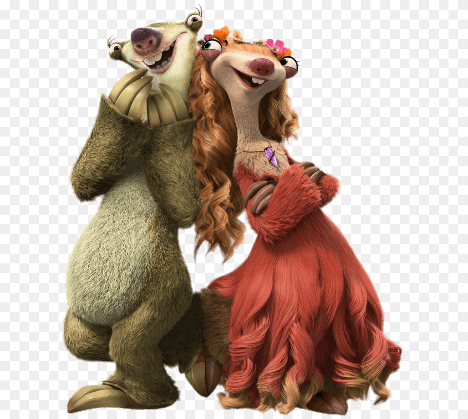 Ice Age Character Brooke And Sid, Animal, Bear, Mammal, Wildlife Free Png Download