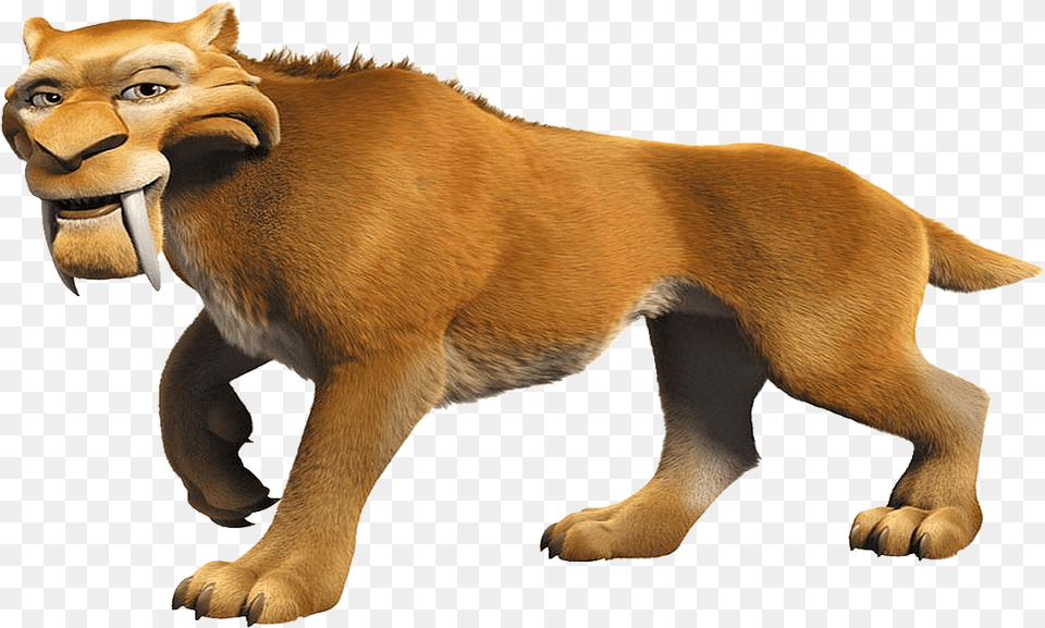 Ice Age Character Diego The Saber Toothed Cat, Animal, Lion, Mammal, Wildlife Free Png Download