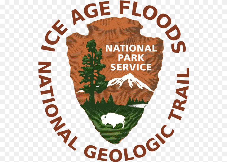 Ice Age Floods National Geologic Trail Language, Logo, Plant, Tree, Person Png Image