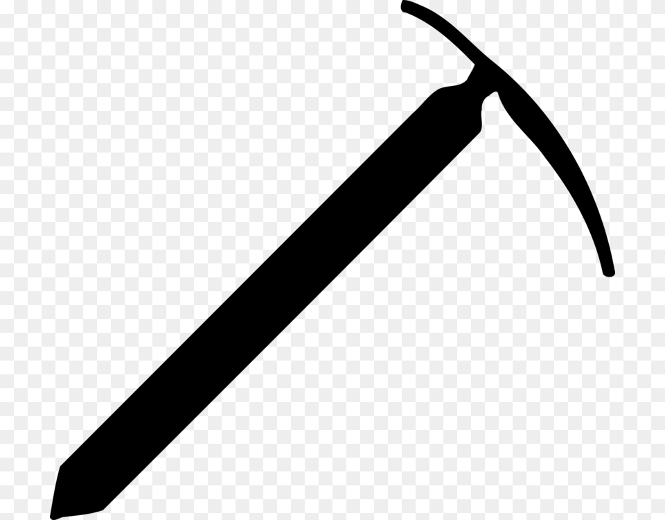 Ice Axe Climbing Pickaxe, Gray Free Png Download