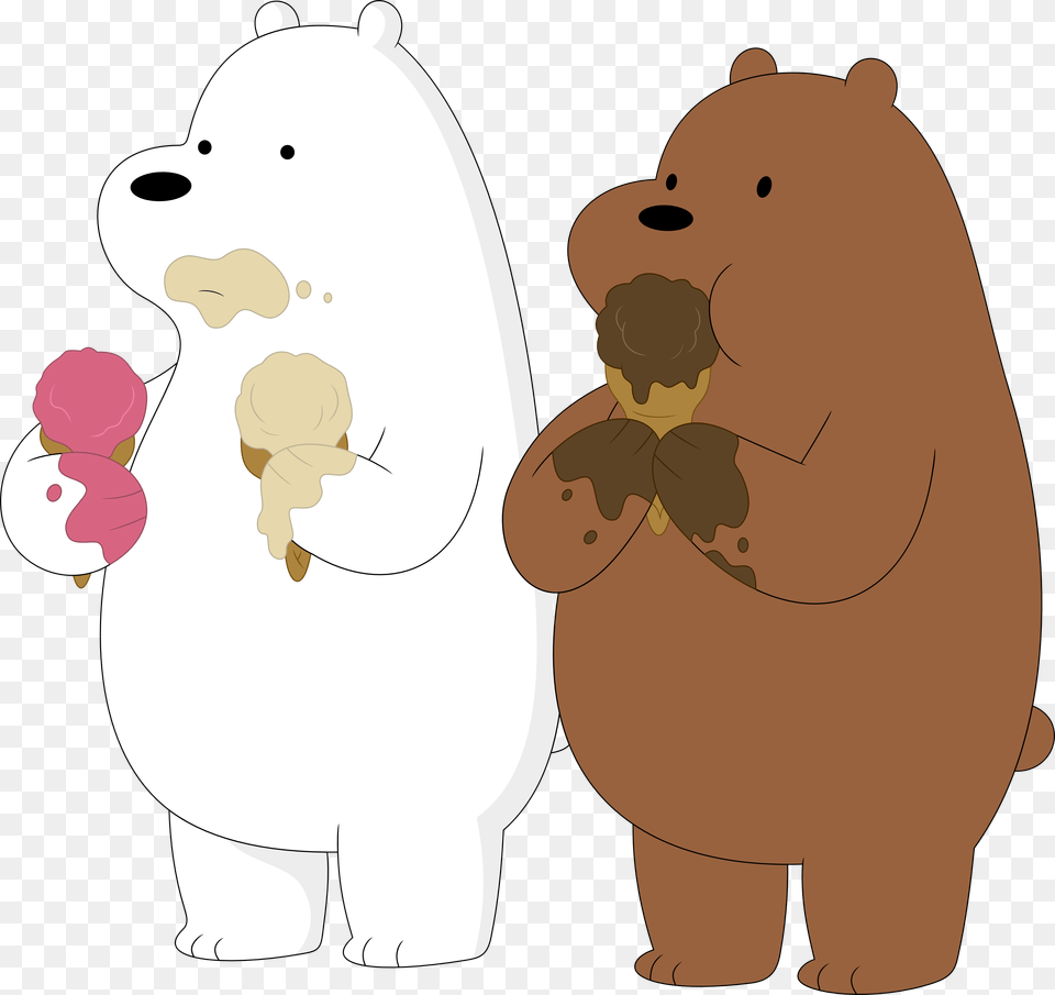Ice Bear And Grizzly, Animal, Mammal, Wildlife, Face Free Png