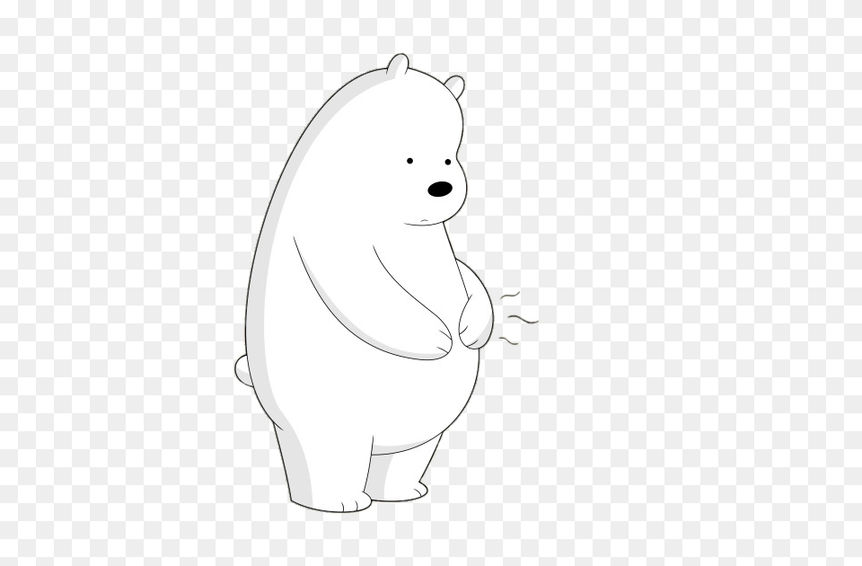 Ice Bear Is Hungry, Animal, Mammal, Wildlife Png Image