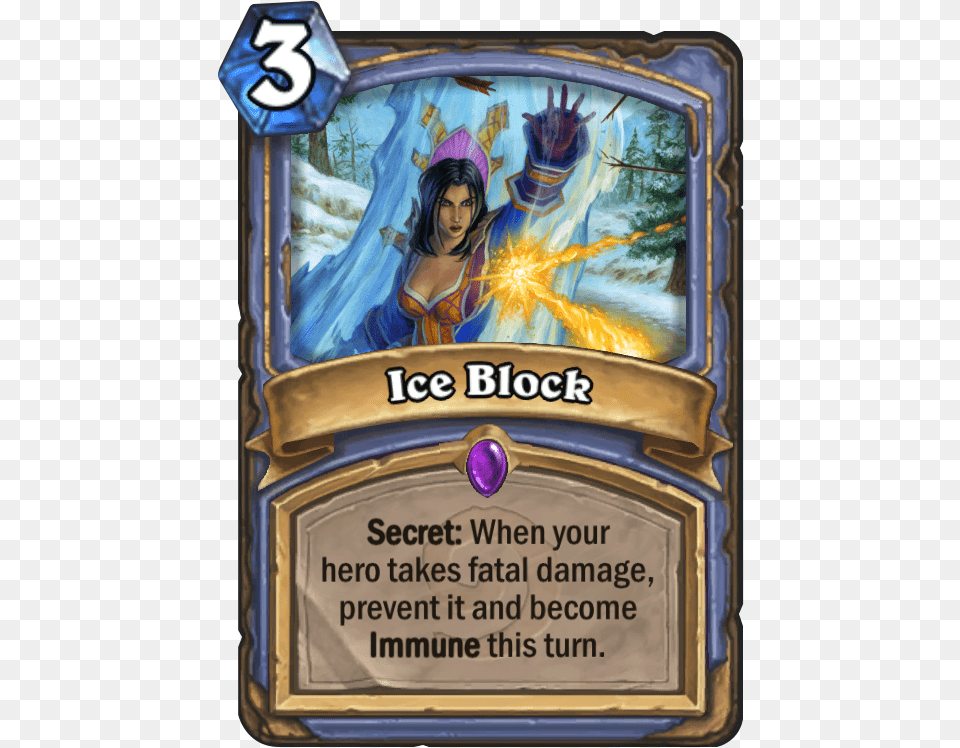 Ice Block The Hall Of Fame Is Calling Ice Block Hearthstone, Book, Comics, Publication, Advertisement Free Transparent Png