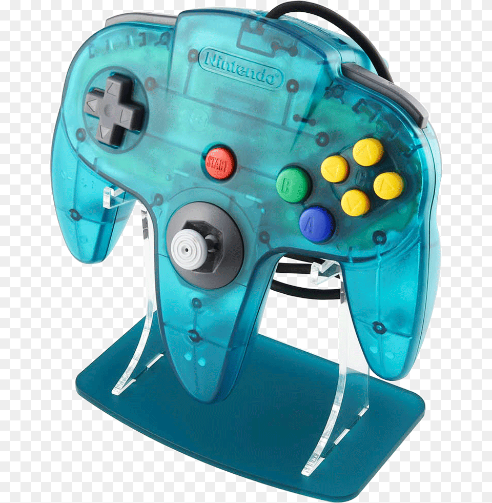 Ice Blue N64 Funtastic Controller Nintendo 64 Watermelon Red, Electronics, Helmet Png Image