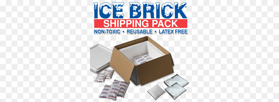 Ice Brick Gel Pacs Cold Shipping Box, Cardboard, Carton, First Aid Free Transparent Png