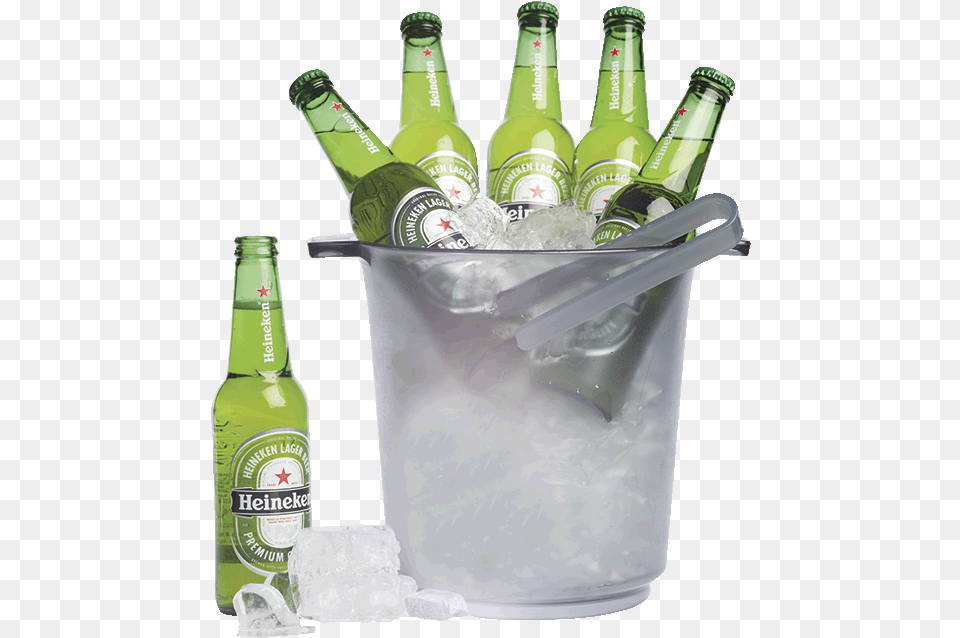 Ice Bucket, Alcohol, Beer, Beer Bottle, Beverage Free Png Download