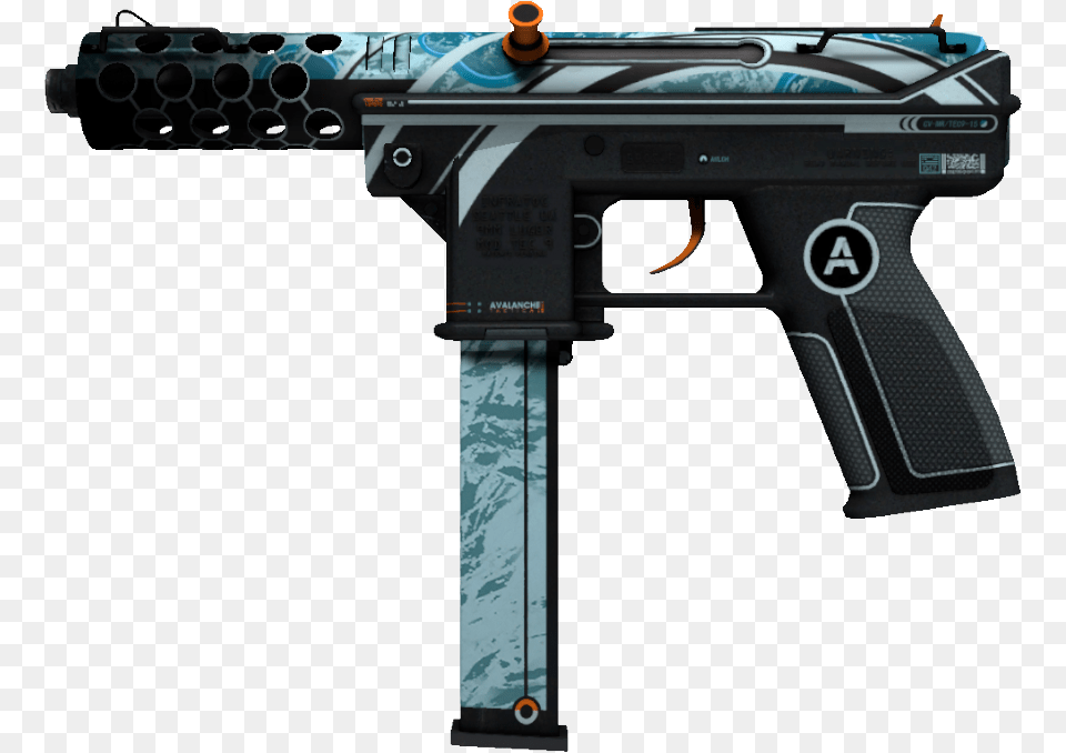 Ice Cap Csgo Tec, Firearm, Gun, Handgun, Weapon Png