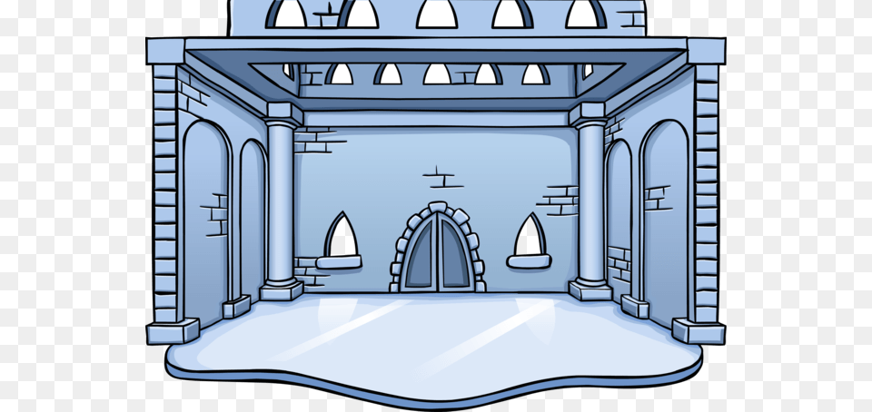 Ice Castle Club Penguin Ice Castle, Arch, Architecture, Indoors, Hot Tub Free Png Download
