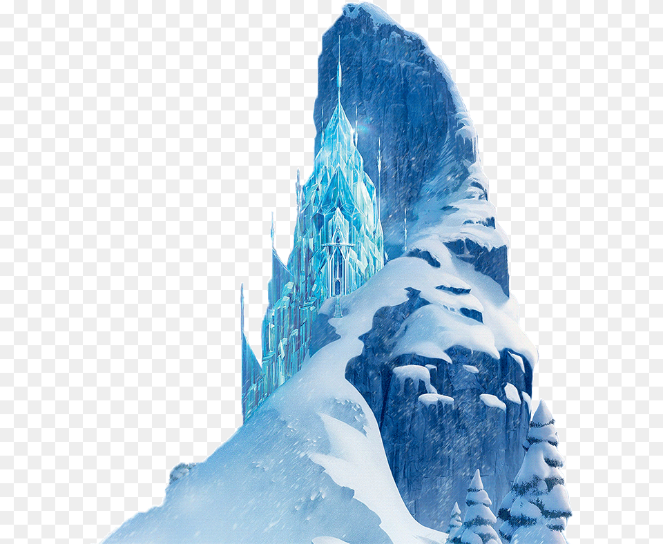 Ice Castle Frozen Castle, Glacier, Mountain, Nature, Outdoors Png Image