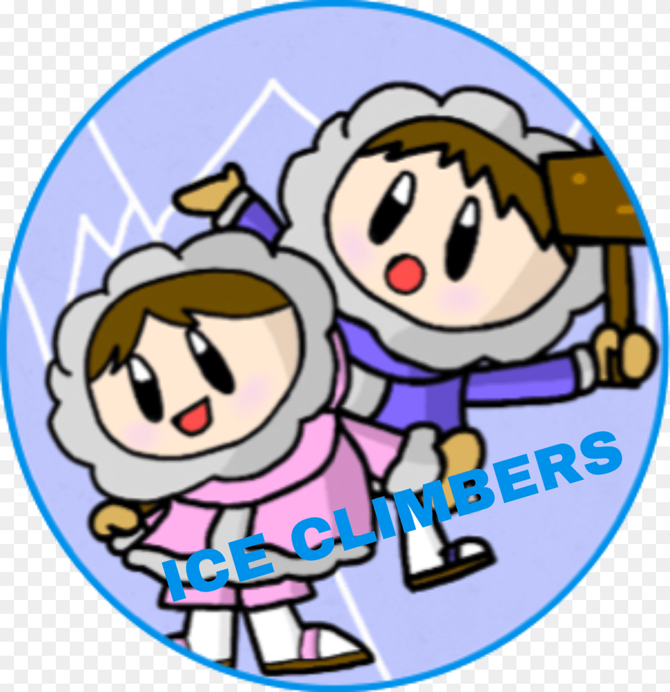 Ice Climbers Cartoon, Face, Head, Person, Baby Free Png Download
